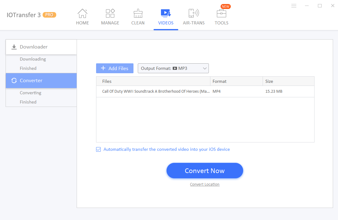 IOTransfer 3 Review - Video converter