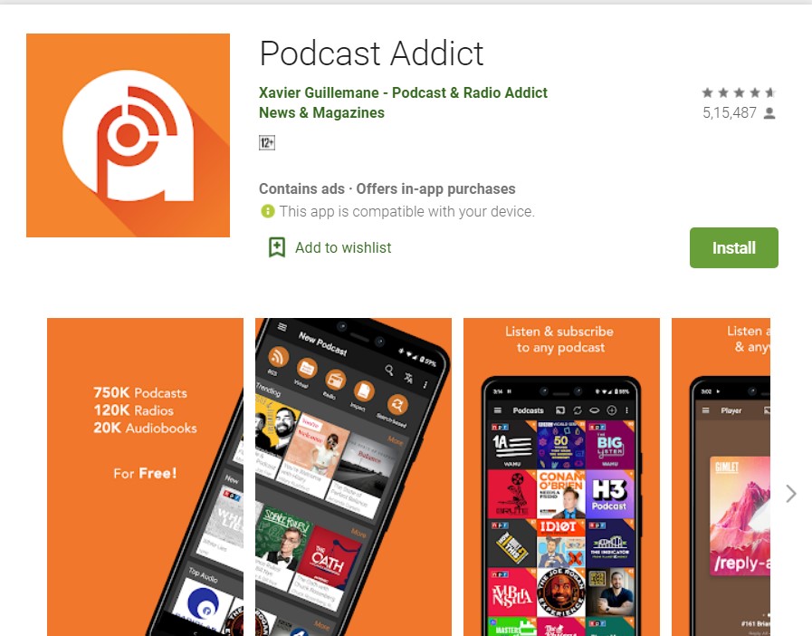 Podcast Addict For PC 