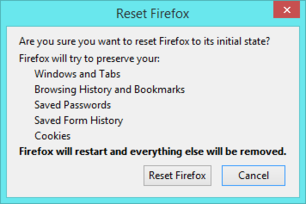 Reset Firefox Reset Firefox