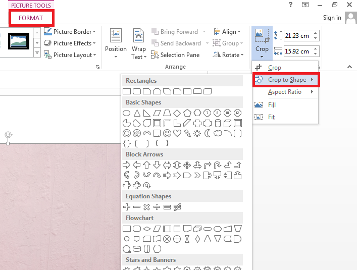 crop a shape crop a shape