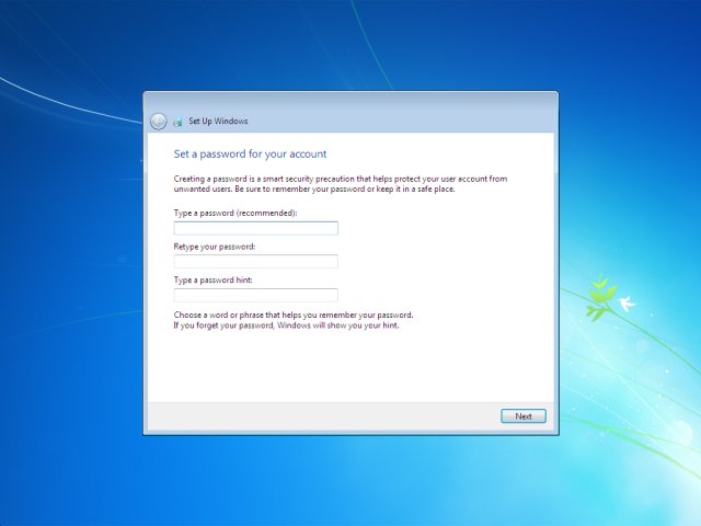 enter password