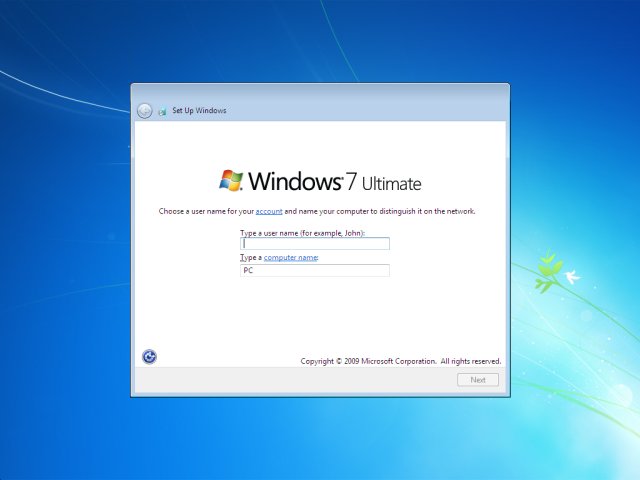 enter username