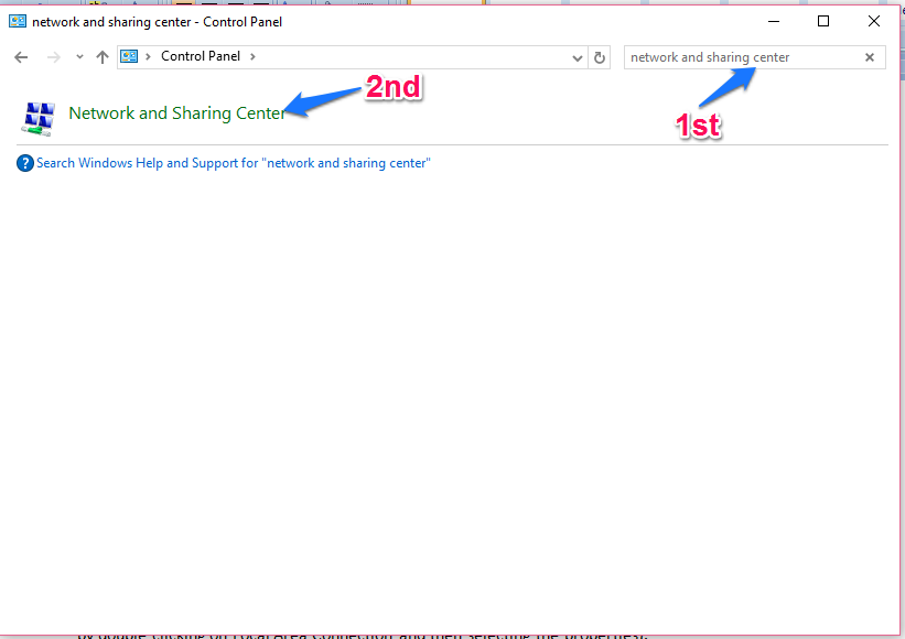 network and sharing center network and sharing center