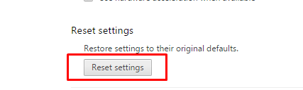 reset settings reset settings