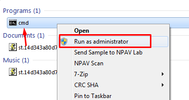 run as administrator run as administrator