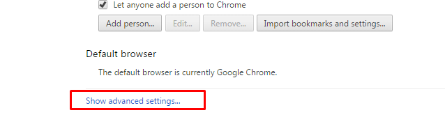 show advanced settings show advanced settings