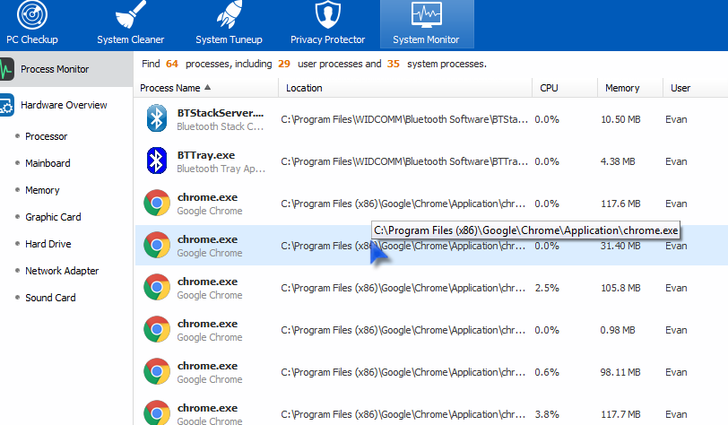 system monitor system monitor