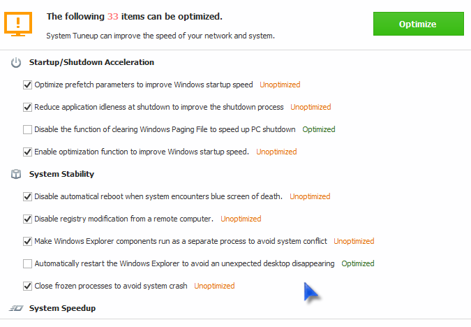 system tuneup system tuneup