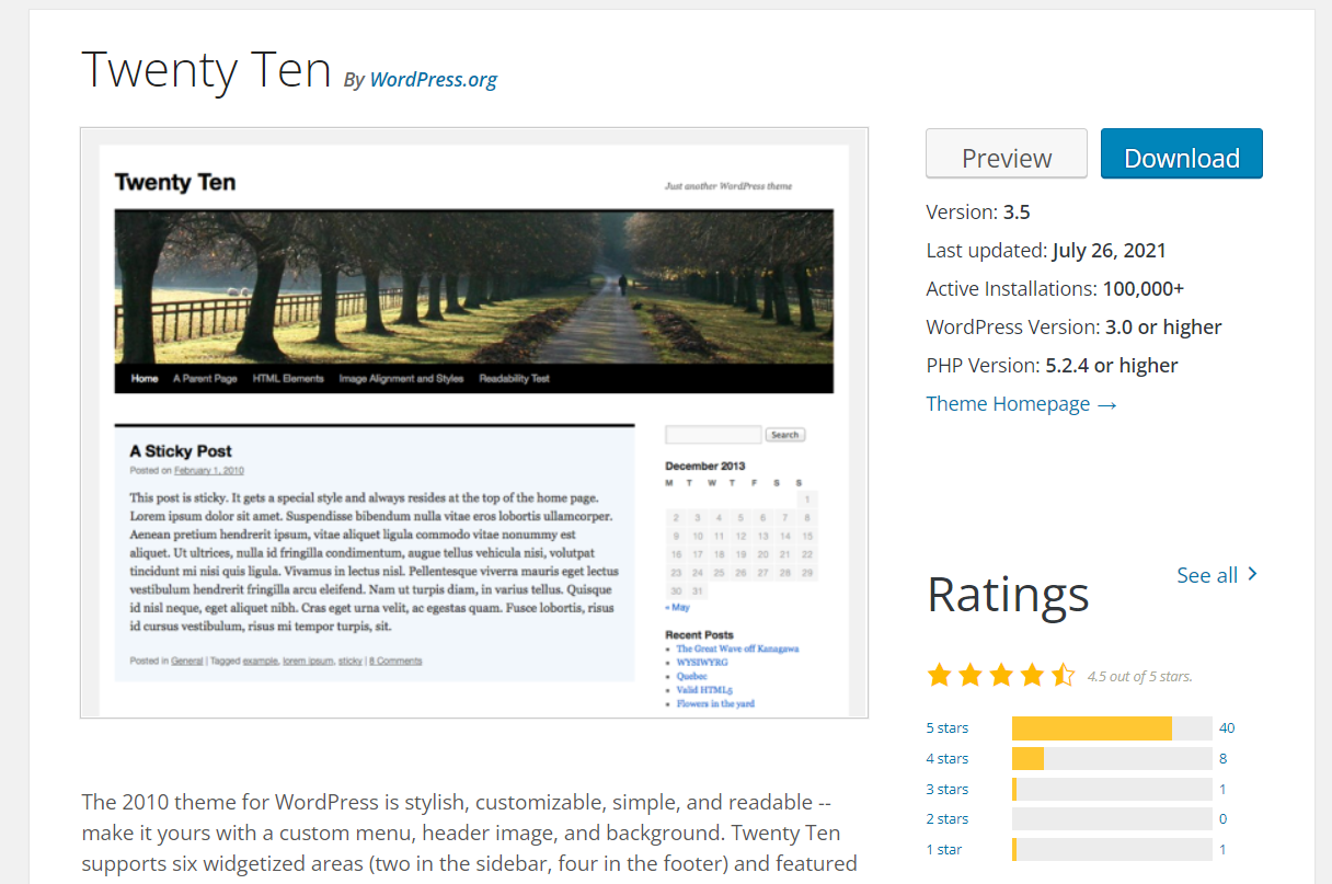 TwentyTen Child Theme TwentyTen Child Theme