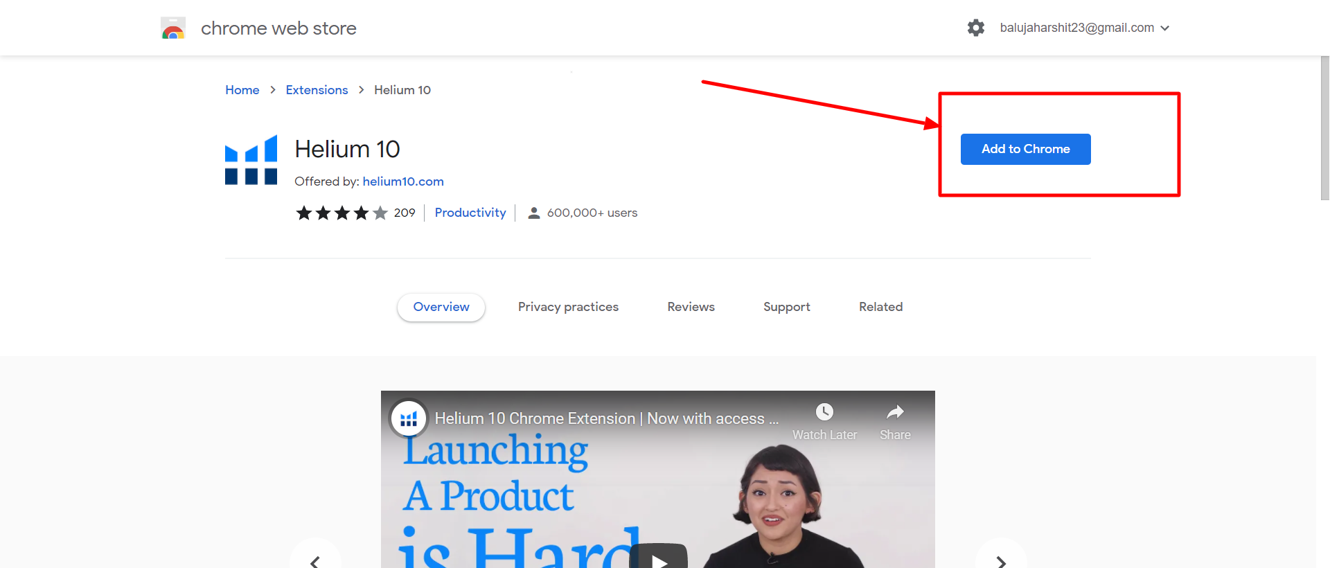 Helium 10 chrome extension