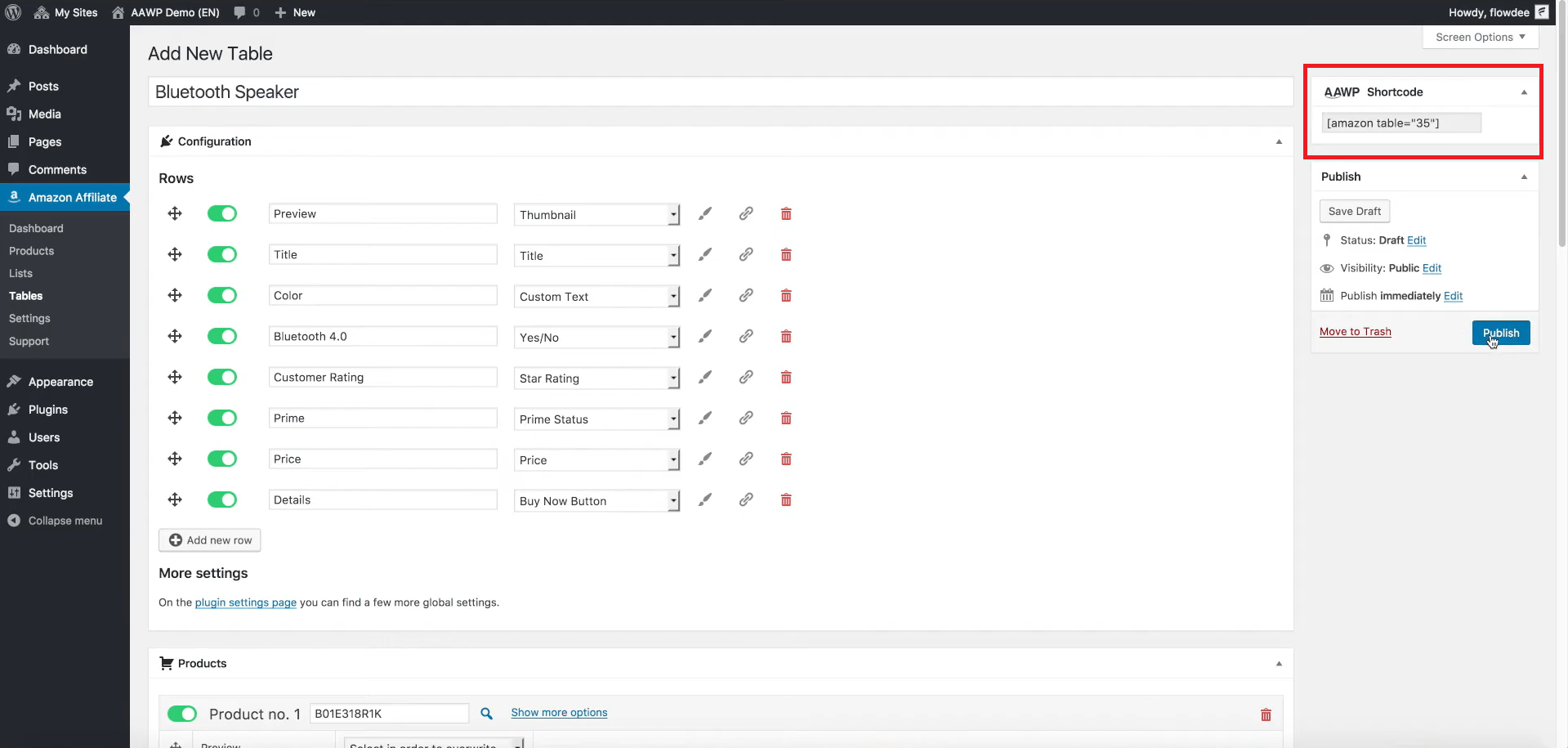 How To Create Amazon Comparison Tables