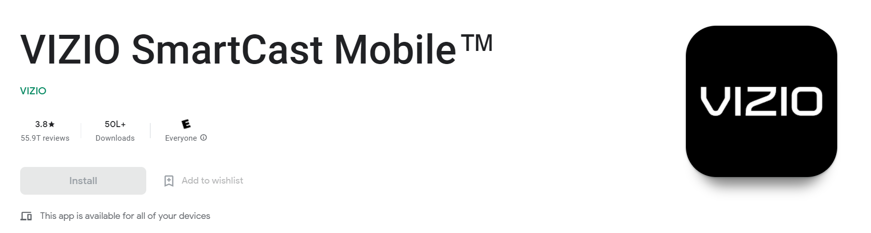Vizio SmartCast app Vizio SmartCast app