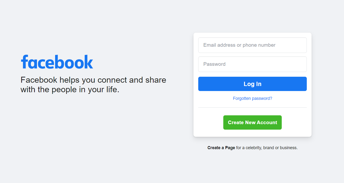 login facebook : Plex on Roku