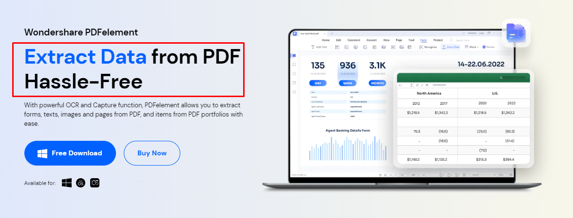 Extract PDF Data Features