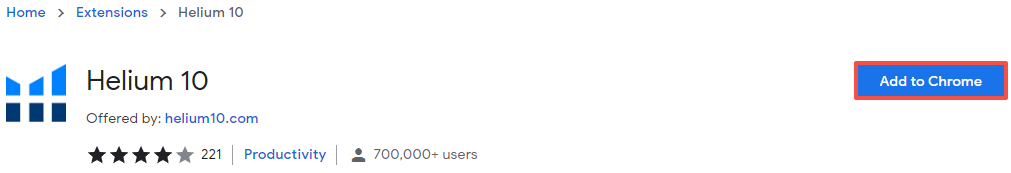 Helium 10 Chrome Extension