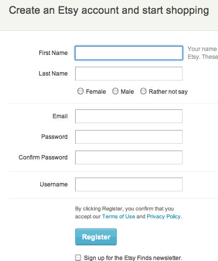 Create account