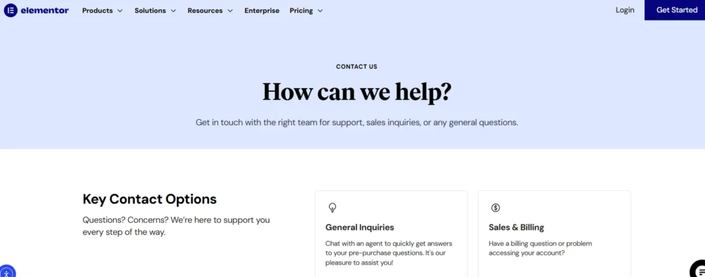 Elementor Customer Support