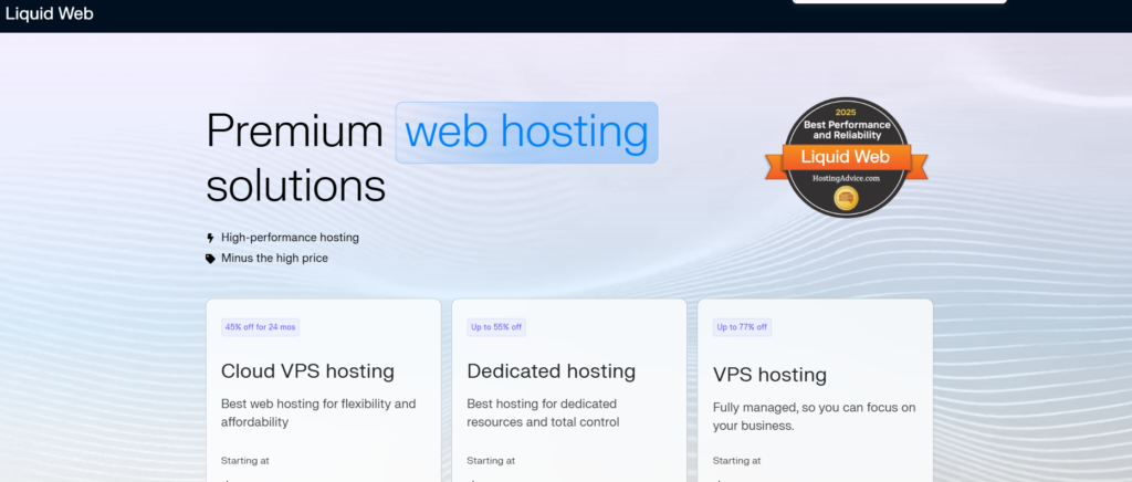 Liquidweb web hosting free tria