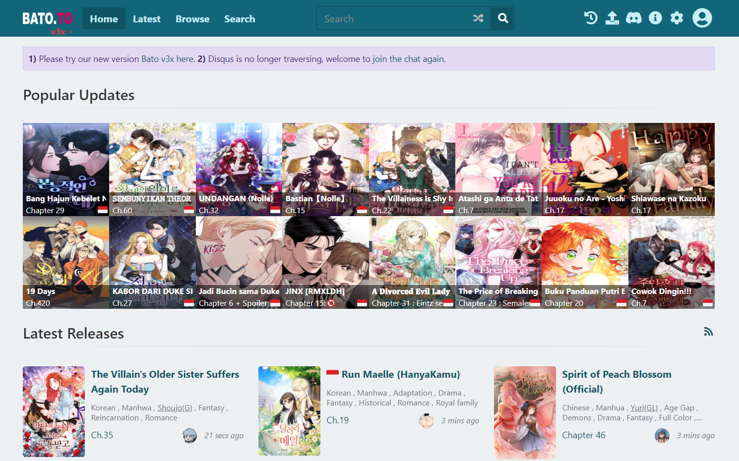 BATO- Best Manga Websites