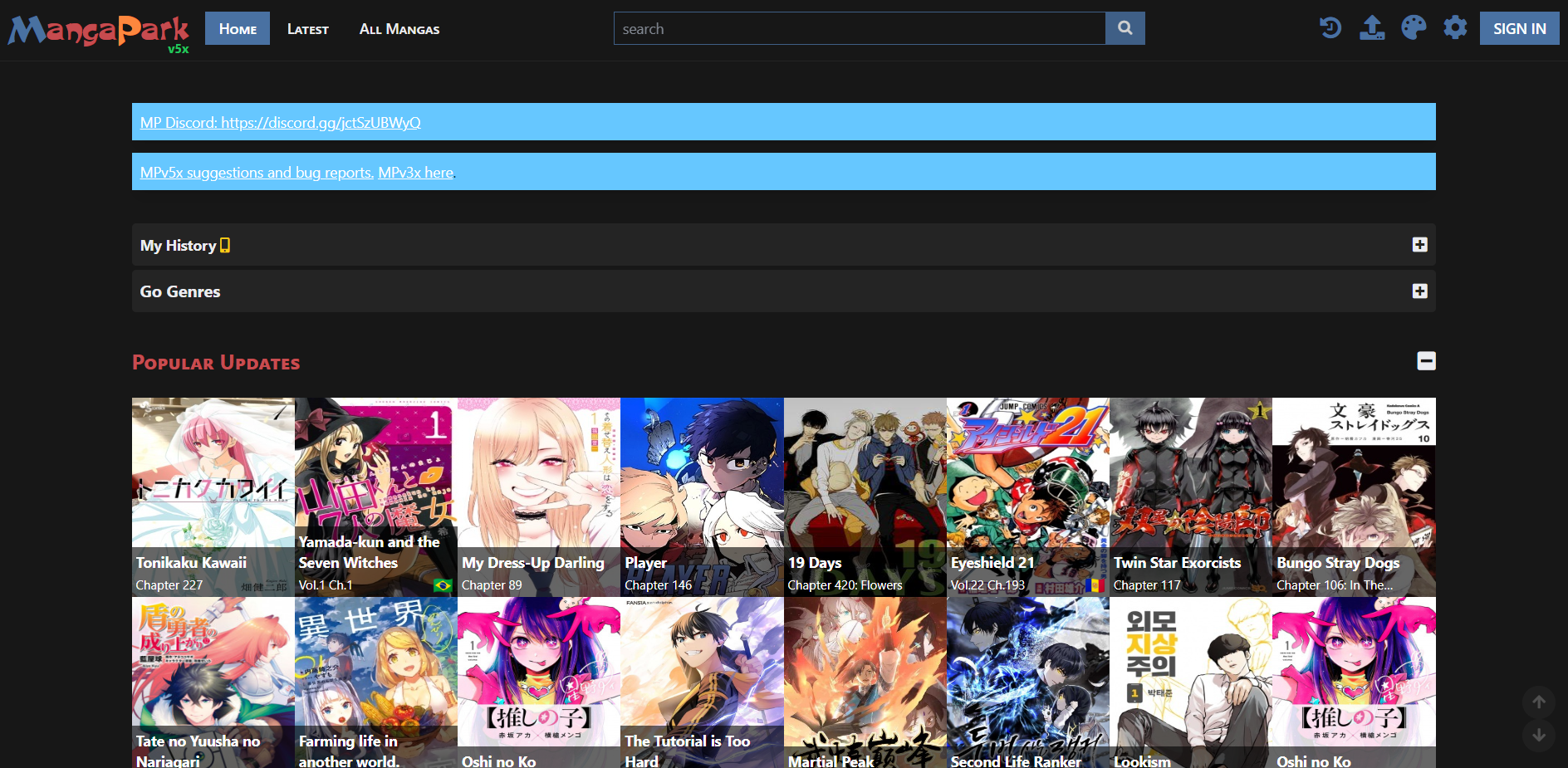 Manga Park- Best Manga Websites