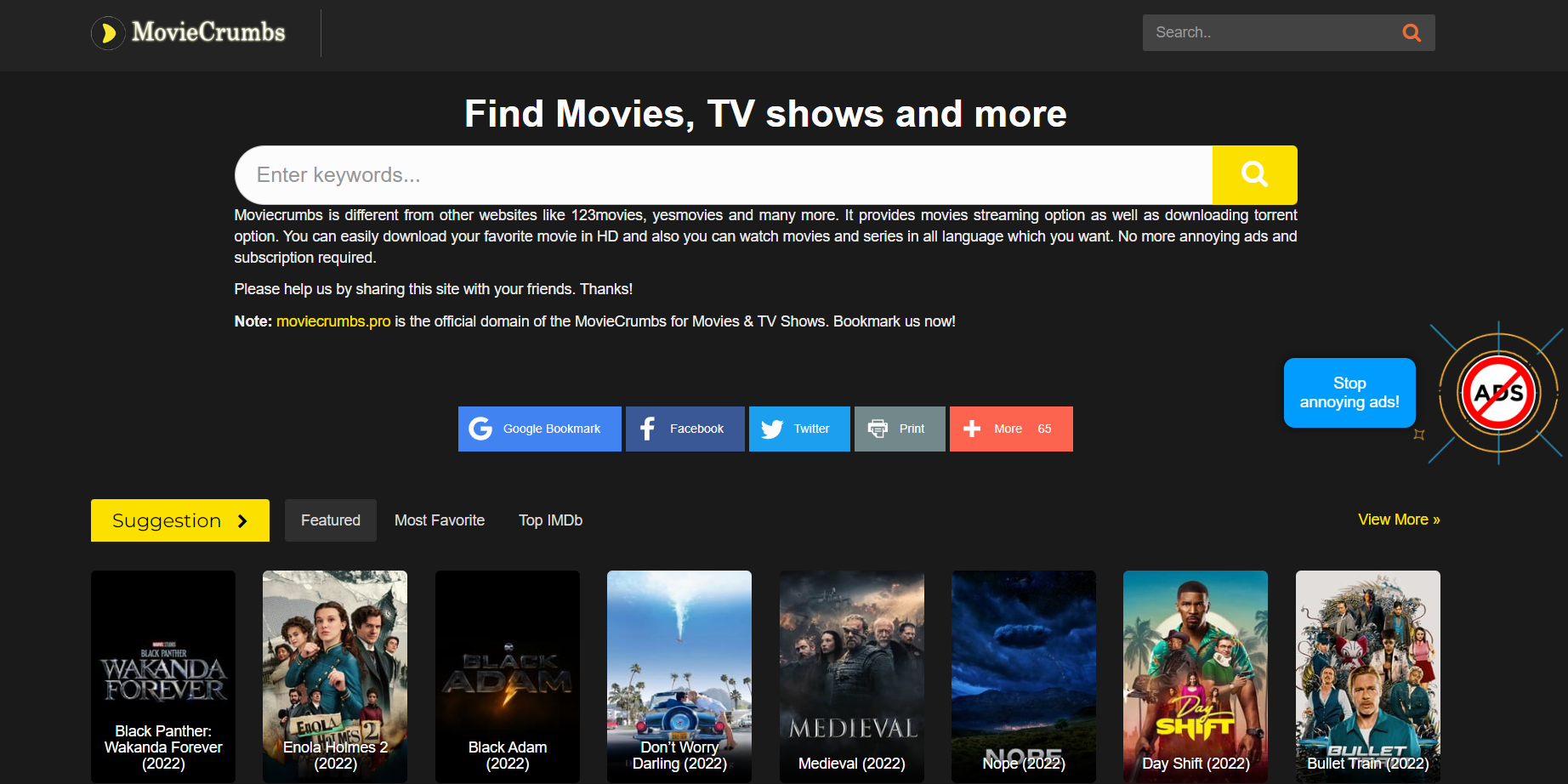 MoviesCrumbs Overview