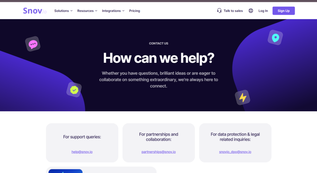 Customer Service at Snov.io Review