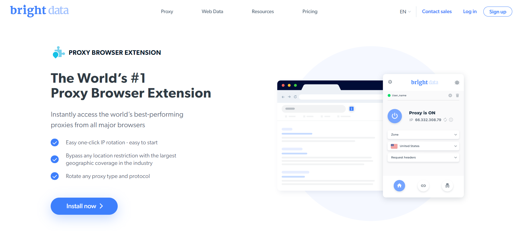 Bright Data Proxy Browser Extension