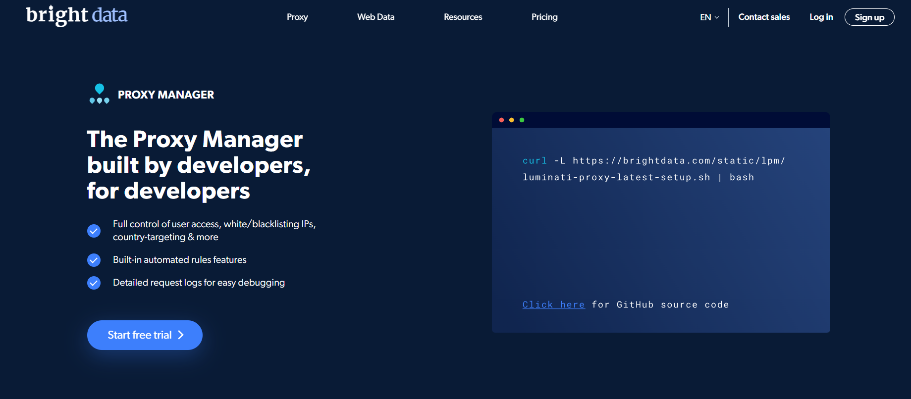 Bright Data Proxy Manager
