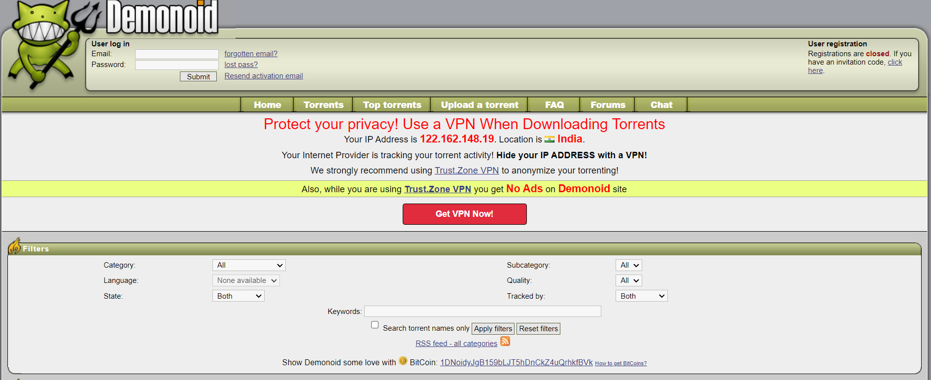 Demonoid Proxy Providers