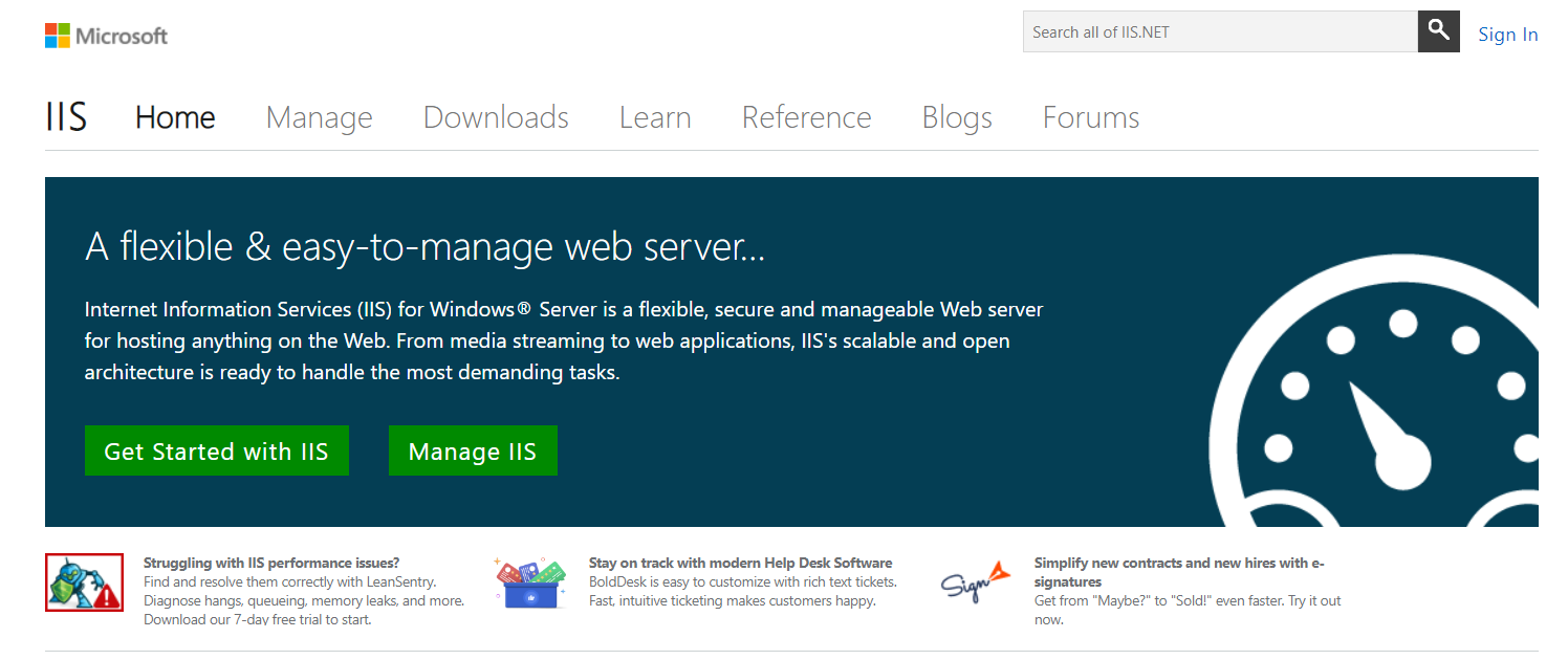 Microsoft Internet Information Services (IIS)
