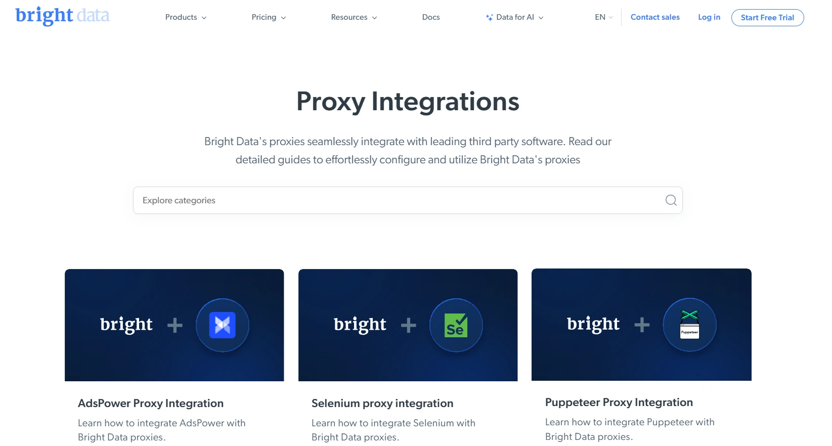 brightdata integrations