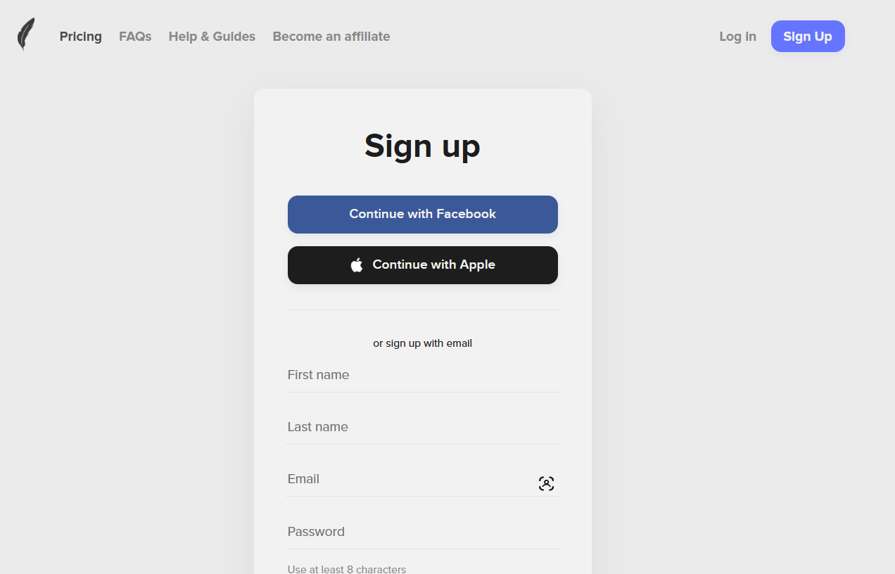 shortlyai signup