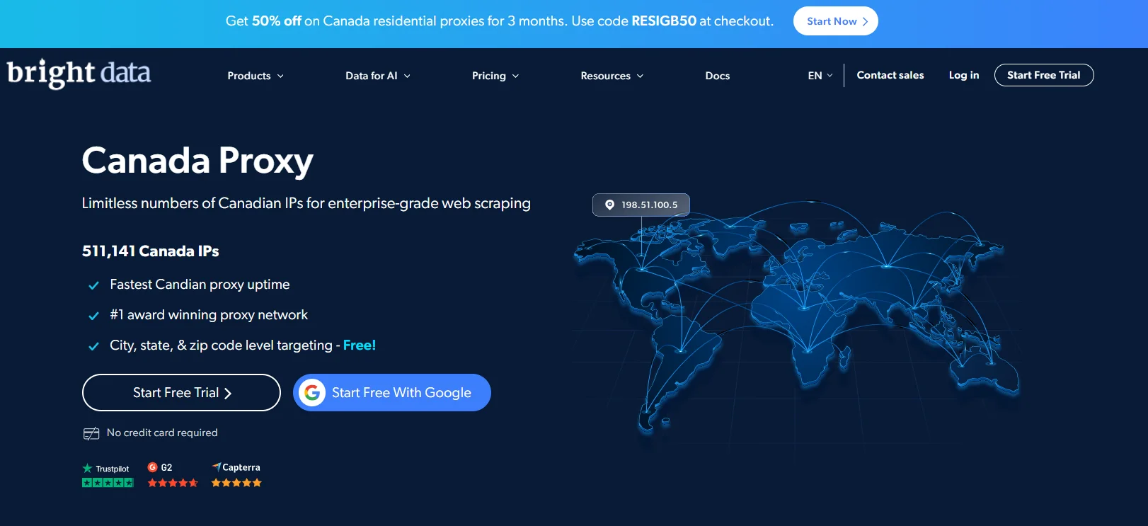 Bright Data Canada Proxy Provider