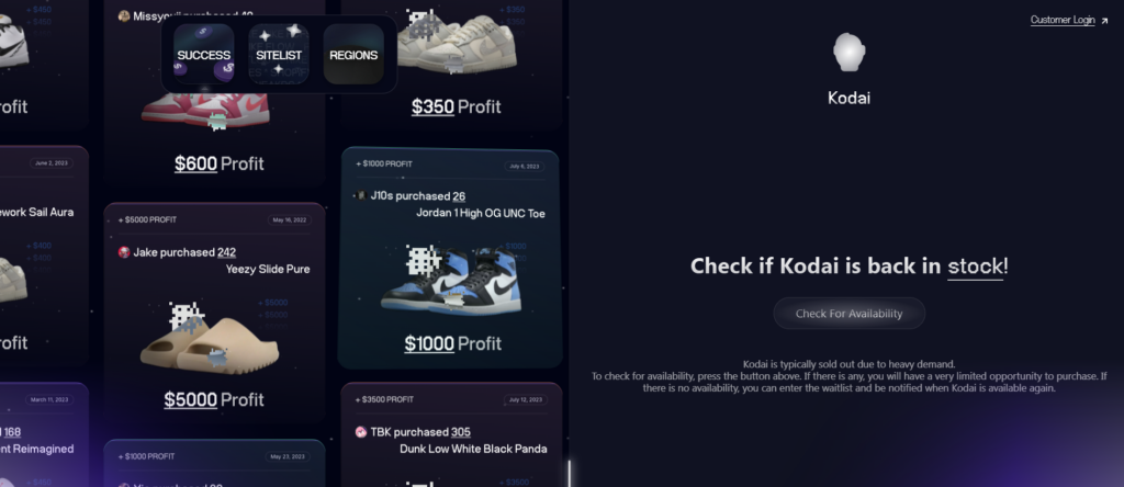 Kodai AIO Sneakers Bot