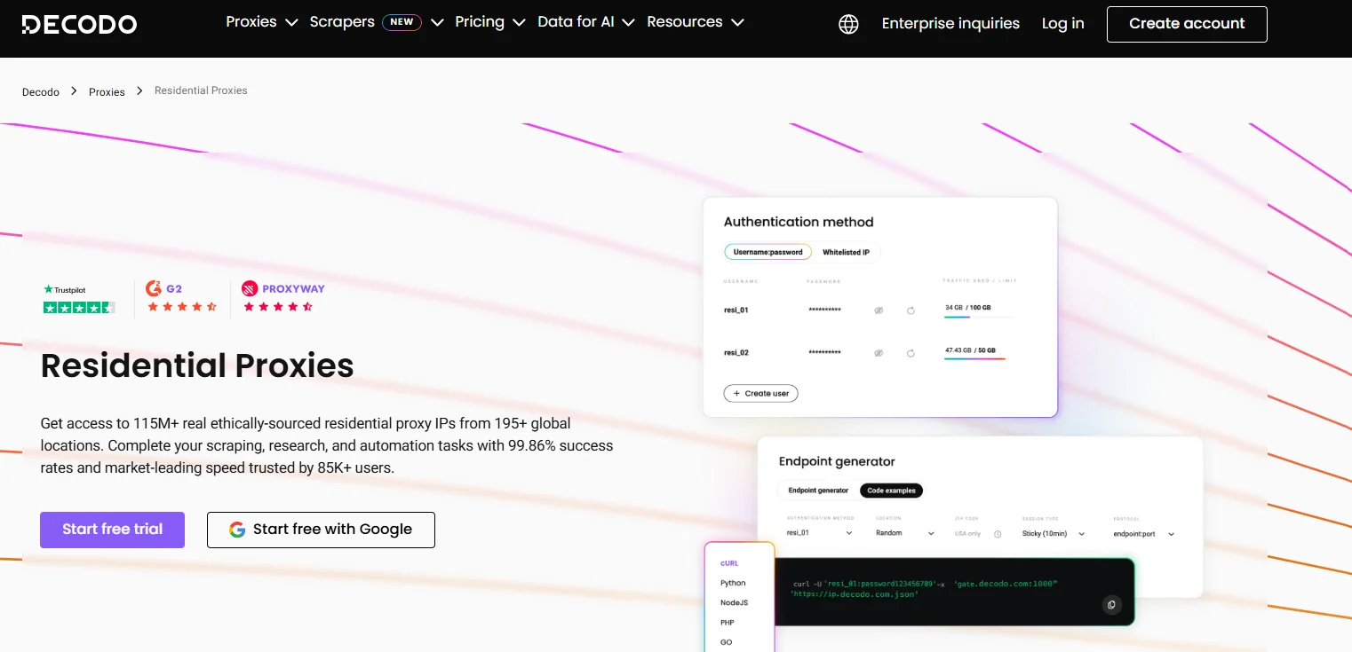 Decodo Residential Proxies