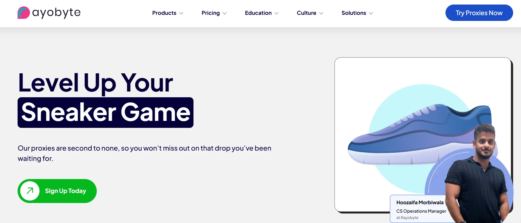 Rayobyte sneaker proxies