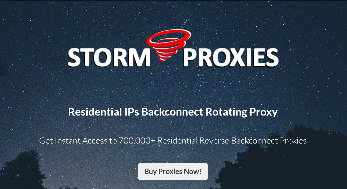 Stormproxies residential proxies
