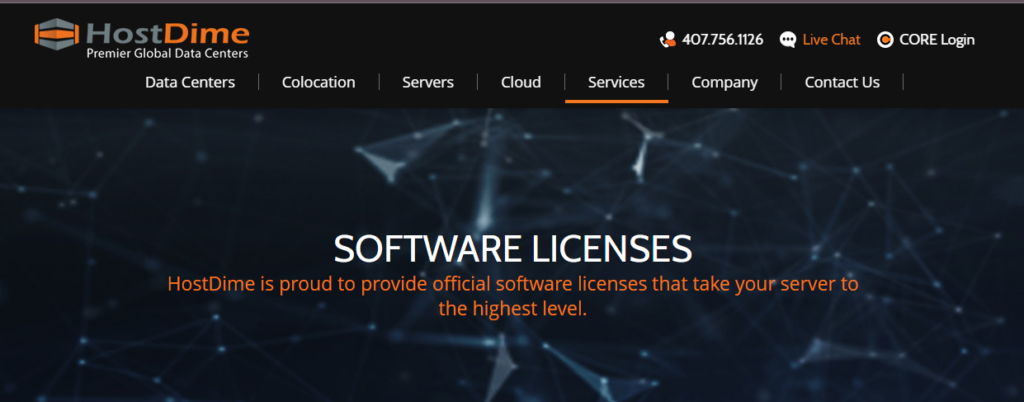HostDime Software Licensing