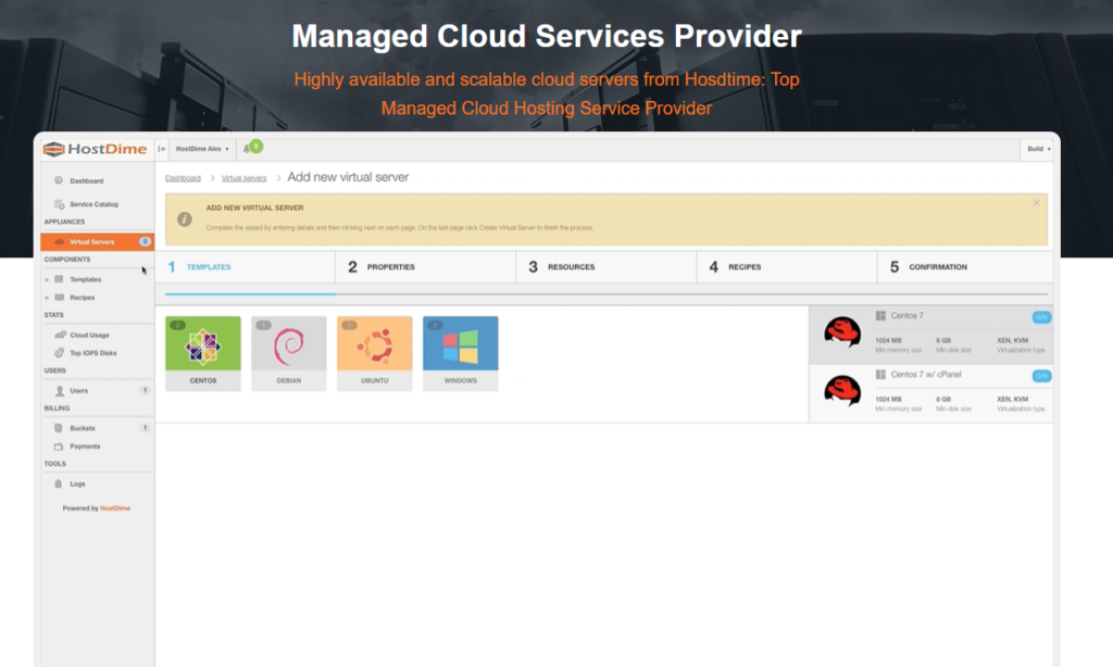 HostDime Hosting Solutions