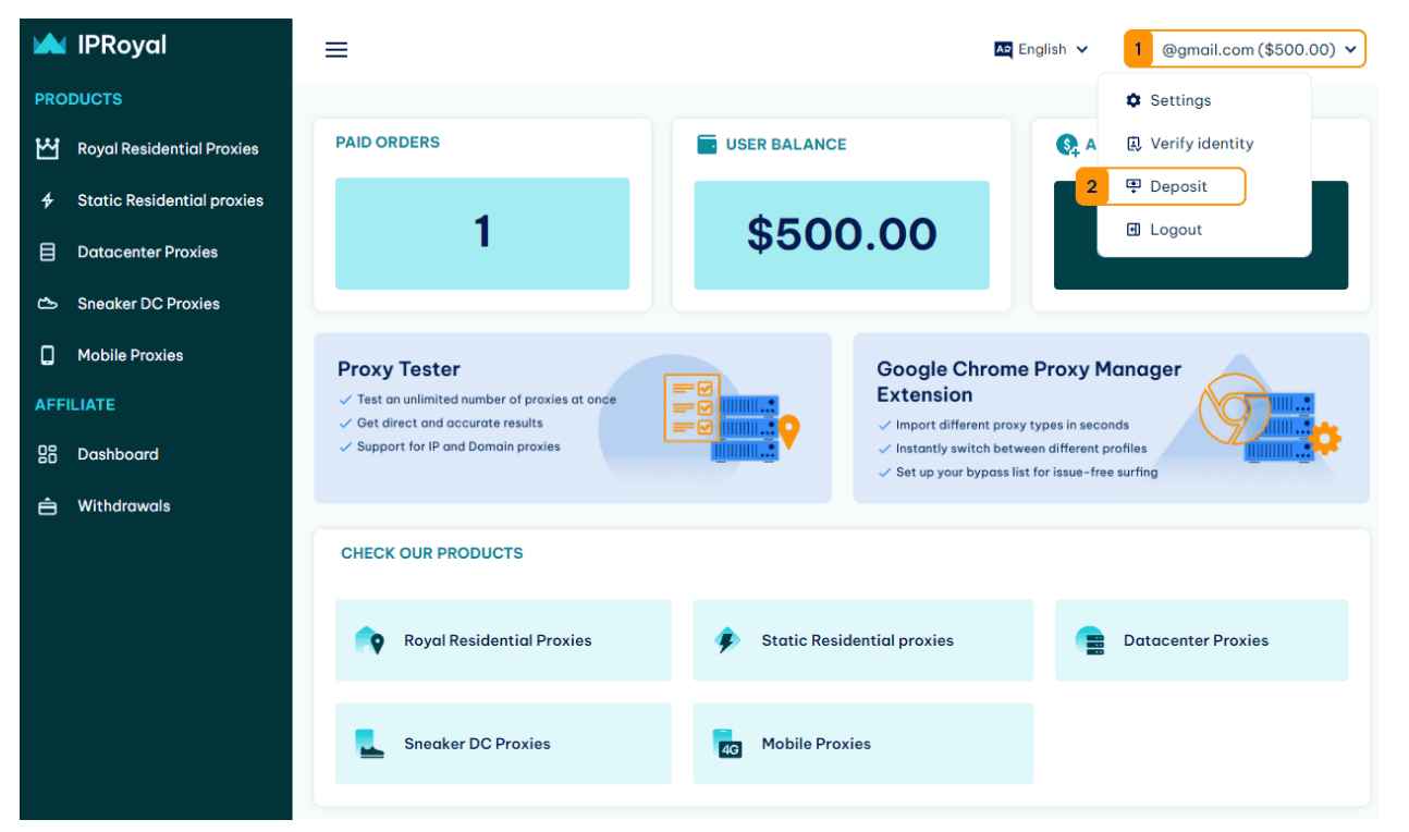 Add Funds Into Wallet