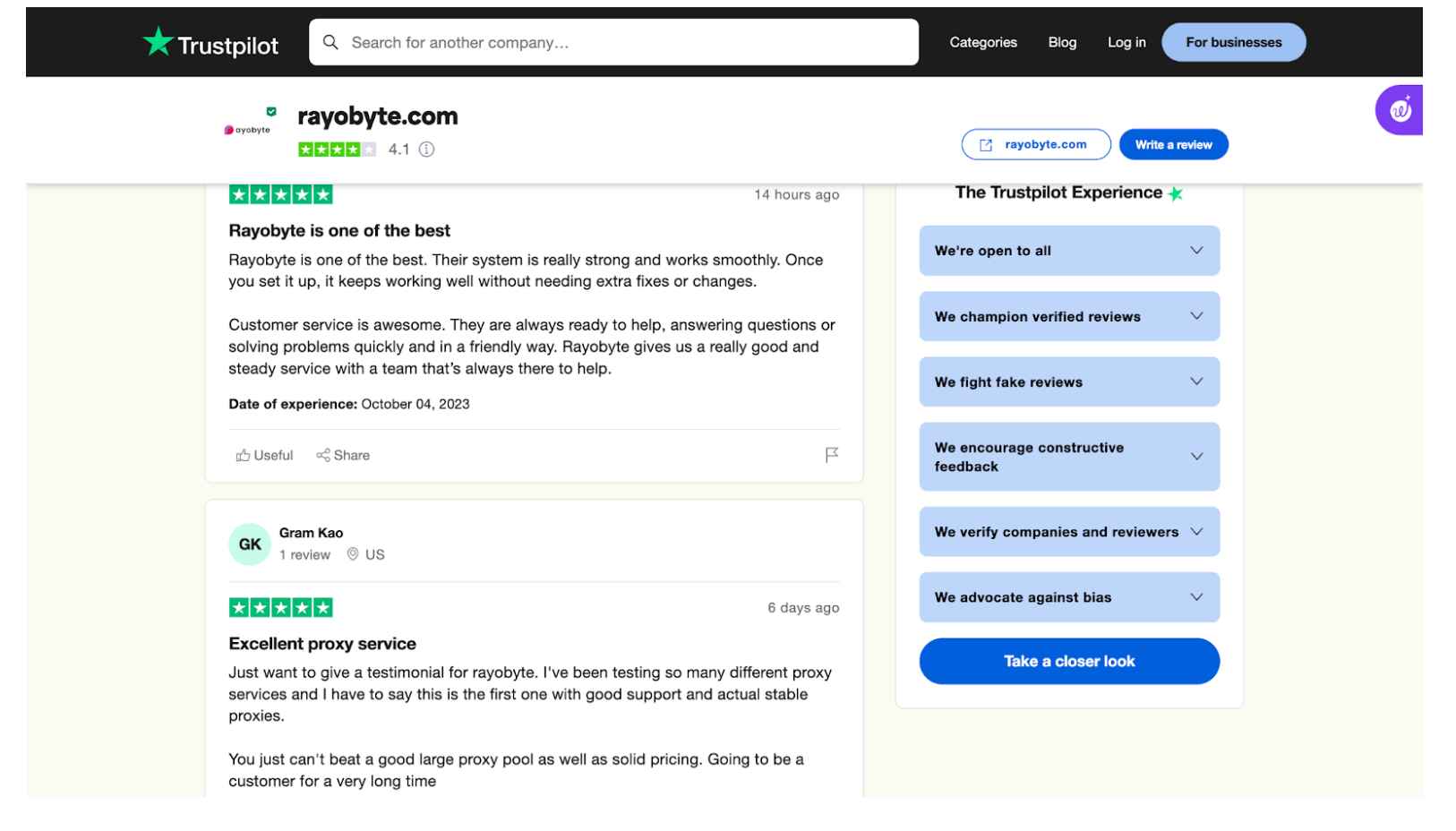 Customer Service At Rayobyte