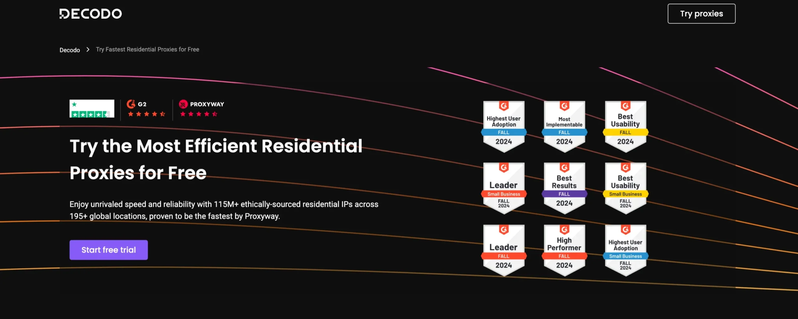 Smartproxy homepage Decodo