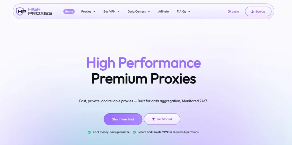 Highproxies overview 
