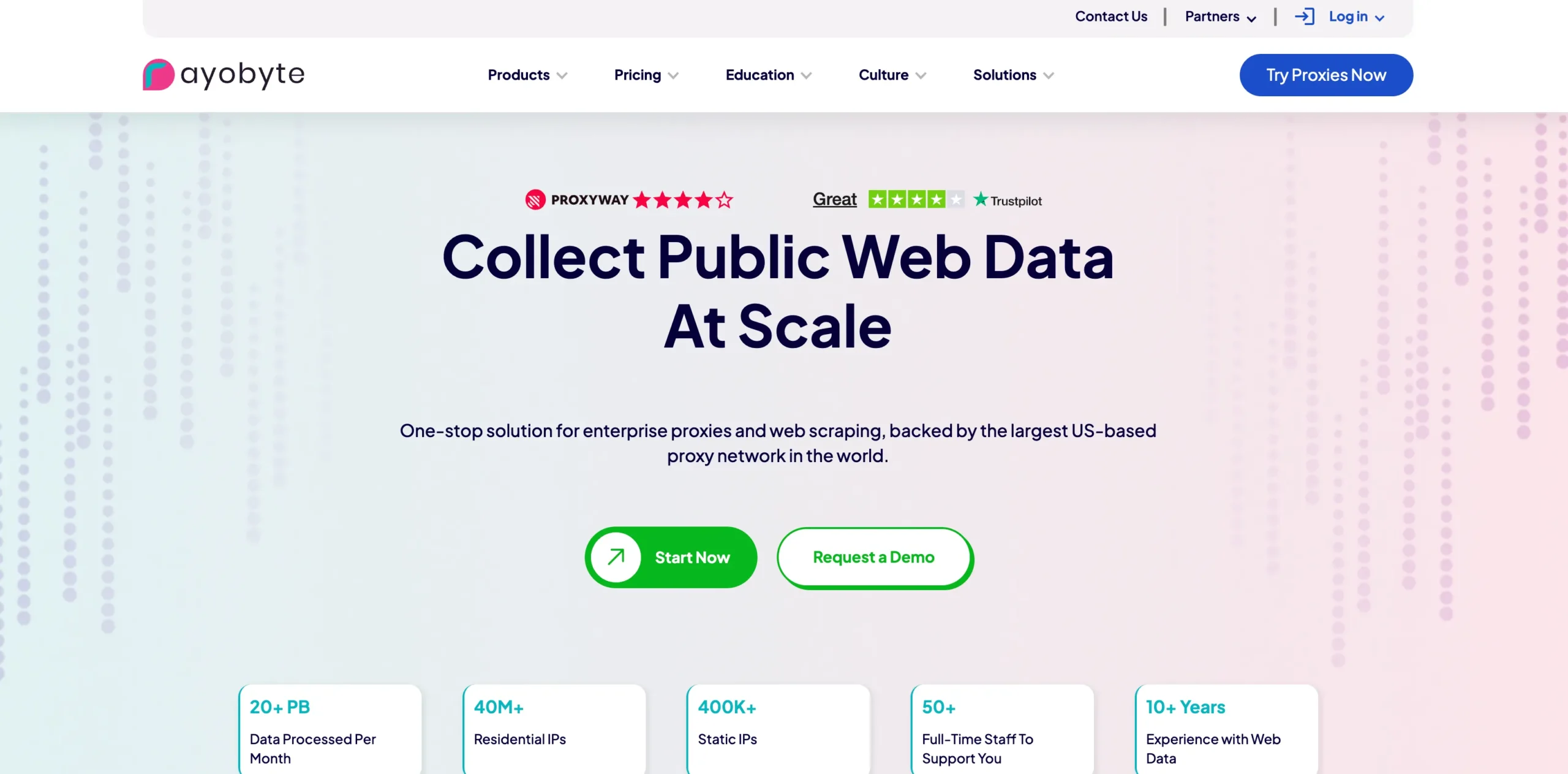 Rayobyte homepage Rayobyte