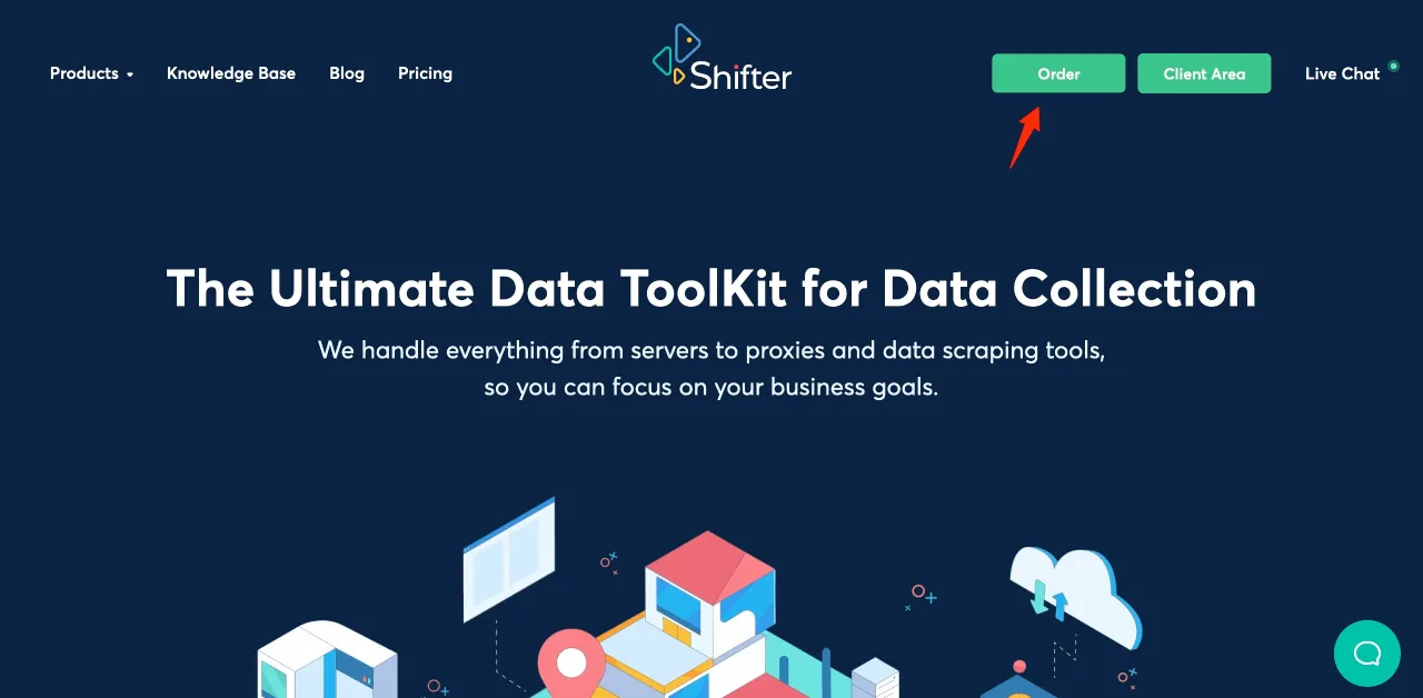 Shifter io homepage