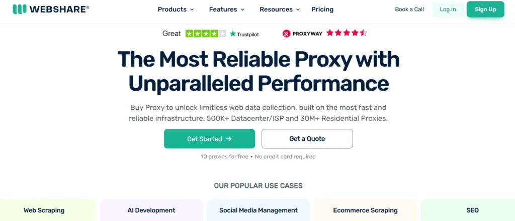 Webshare Overview 