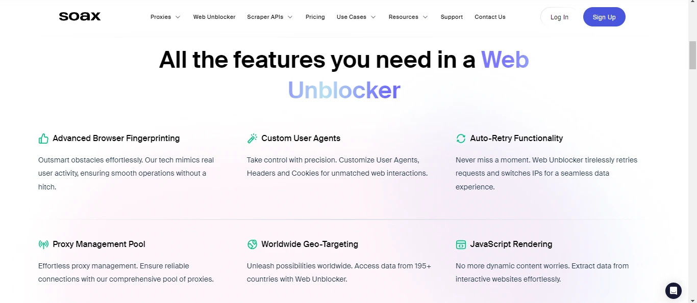 soax weblocker features