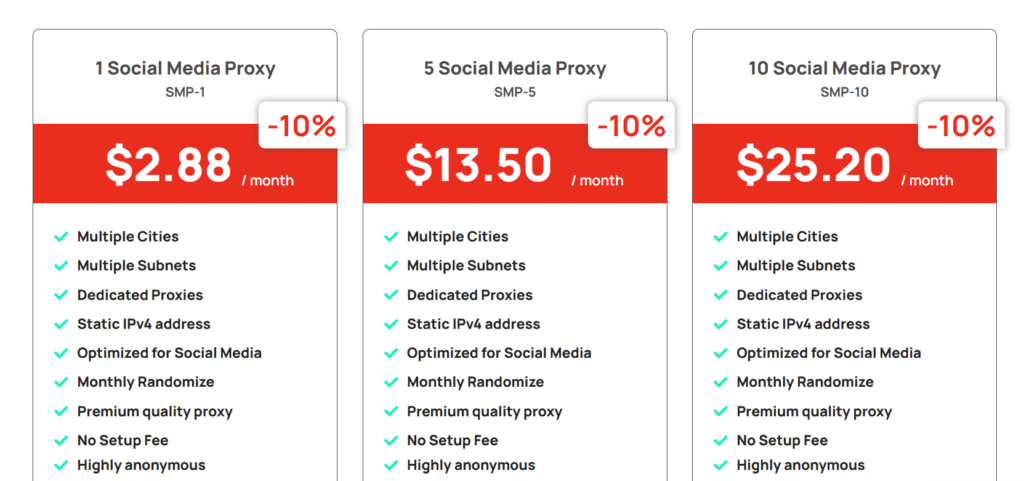 social media proxy provider