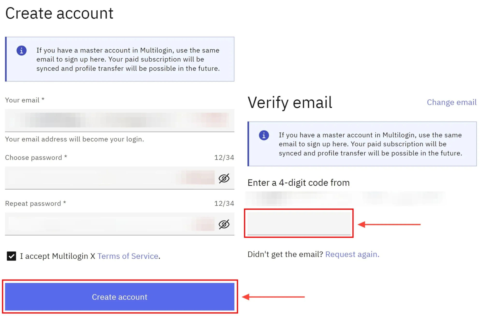 verify email