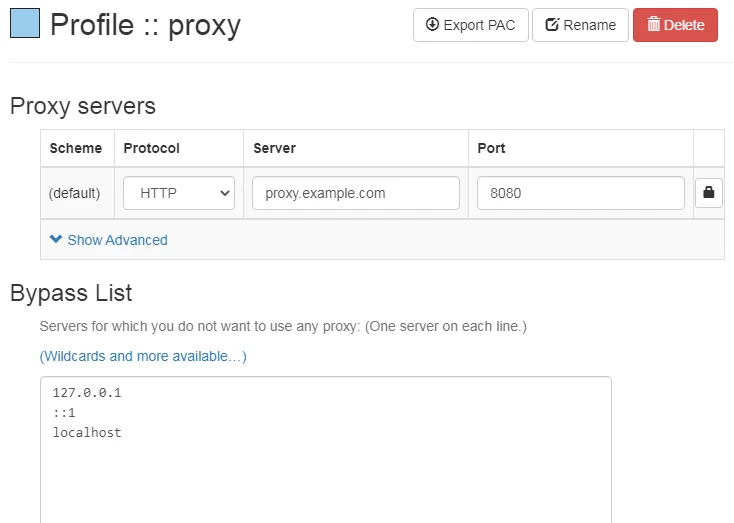 Adding Your Proxy Details